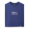 Ronna  Kadın Türk - Alman Üniversitesi Serisi Model 13 Baskılı Oversize Bisiklet Yaka Crop Tshirt - TDB020113