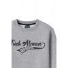 Ronna  Kadın Türk - Alman Üniversitesi Serisi Model 14 Baskılı Oversize Bisiklet Yaka Crop Sweatshirt  - TDB050114