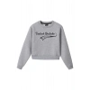 Ronna  Kadın Türk - Alman Üniversitesi Serisi Model 15 Baskılı Oversize Bisiklet Yaka Crop Sweatshirt  - TDB050115