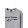 Ronna  Kadın Türk - Alman Üniversitesi Serisi Model 15 Baskılı Oversize Bisiklet Yaka Crop Sweatshirt  - TDB050115