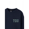Ronna  Kadın Türk - Alman Üniversitesi Serisi Model 2 Baskılı Oversize Bisiklet Yaka Crop Sweatshirt  - TDB050102