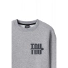 Ronna  Kadın Türk - Alman Üniversitesi Serisi Model 3 Baskılı Oversize Bisiklet Yaka Crop Sweatshirt  - TDB050103