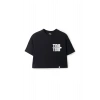 Ronna  Kadın Türk - Alman Üniversitesi Serisi Model 3 Baskılı Oversize Bisiklet Yaka Crop Tshirt - TDB020103