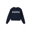 Ronna  Kadın Türk - Alman Üniversitesi Serisi Model 4 Baskılı Oversize Bisiklet Yaka Crop Sweatshirt  - TDB050104