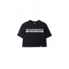 Ronna  Kadın Türk - Alman Üniversitesi Serisi Model 4 Baskılı Oversize Bisiklet Yaka Crop Tshirt - TDB020104