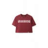 Ronna  Kadın Türk - Alman Üniversitesi Serisi Model 4 Baskılı Oversize Bisiklet Yaka Crop Tshirt - TDB020104