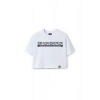 Ronna  Kadın Türk - Alman Üniversitesi Serisi Model 4 Baskılı Oversize Bisiklet Yaka Crop Tshirt - TDB020104