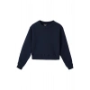 Ronna  Kadın Türk - Alman Üniversitesi Serisi Model 5 Baskılı Oversize Bisiklet Yaka Crop Sweatshirt  - TDB050105