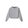 Ronna  Kadın Türk - Alman Üniversitesi Serisi Model 5 Baskılı Oversize Bisiklet Yaka Crop Sweatshirt  - TDB050105