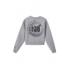 Ronna  Kadın Türk - Alman Üniversitesi Serisi Model 5 Baskılı Oversize Bisiklet Yaka Crop Sweatshirt  - TDB050105