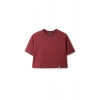 Ronna  Kadın Türk - Alman Üniversitesi Serisi Model 5 Baskılı Oversize Bisiklet Yaka Crop Tshirt - TDB020105
