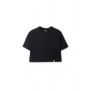 Ronna  Kadın Türk - Alman Üniversitesi Serisi Model 5 Baskılı Oversize Bisiklet Yaka Crop Tshirt - TDB020105