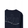 Ronna  Kadın Türk - Alman Üniversitesi Serisi Model 6 Baskılı Oversize Bisiklet Yaka Crop Sweatshirt  - TDB050106