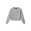 Ronna  Kadın Türk - Alman Üniversitesi Serisi Model 6 Baskılı Oversize Bisiklet Yaka Crop Sweatshirt  - TDB050106