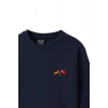 Ronna  Kadın Türk - Alman Üniversitesi Serisi Model 6 Baskılı Oversize Bisiklet Yaka Crop Sweatshirt  - TDB050106