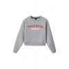Ronna  Kadın Türk - Alman Üniversitesi Serisi Model 7 Baskılı Oversize Bisiklet Yaka Crop Sweatshirt  - TDB050107