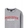 Ronna  Kadın Türk - Alman Üniversitesi Serisi Model 7 Baskılı Oversize Bisiklet Yaka Crop Sweatshirt  - TDB050107
