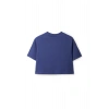 Ronna  Kadın Türk - Alman Üniversitesi Serisi Model 7 Baskılı Oversize Bisiklet Yaka Crop Tshirt - TDB020107