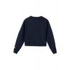 Ronna  Kadın Türk - Alman Üniversitesi Serisi Model 9 Baskılı Oversize Bisiklet Yaka Crop Sweatshirt  - TDB050109