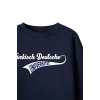 Ronna  Unisex Türk - Alman Üniversitesi Serisi Model 15 Baskılı Oversize Bisiklet Yaka Sweatshirt - TDB040115