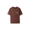 Ronna  Unisex Türk - Alman Üniversitesi Serisi Model 2 Baskılı Oversize Bisiklet Yaka Tshirt  - TDB010102