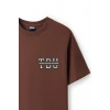 Ronna  Unisex Türk - Alman Üniversitesi Serisi Model 2 Baskılı Oversize Bisiklet Yaka Tshirt  - TDB010102