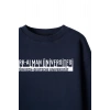 Ronna  Unisex Türk - Alman Üniversitesi Serisi Model 4 Baskılı Oversize Bisiklet Yaka Sweatshirt - TDB040104