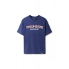 Ronna  Unisex Türk - Alman Üniversitesi Serisi Model 7 Baskılı Oversize Bisiklet Yaka Tshirt  - TDB010107