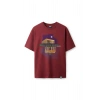 Ronna  Unisex Türk - Alman Üniversitesi Serisi Model 9 Baskılı Oversize Bisiklet Yaka Tshirt  - TDB010109