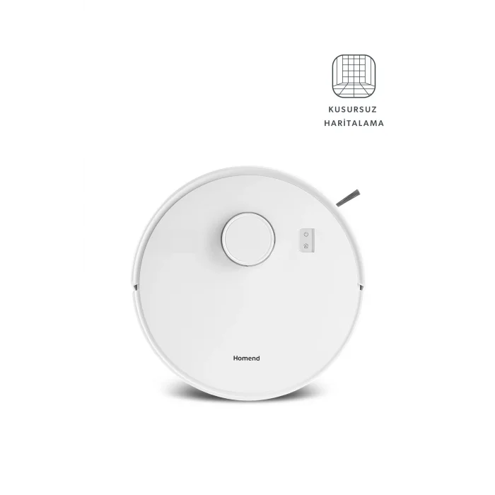 Homend Alex Laser 1291h Moplu Ve Haritalamalı Akıllı 5 Kpa Robot Süpürge Beyaz