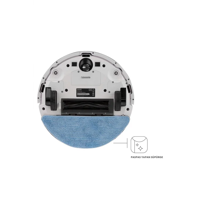 Homend Alex Laser Pro 1286H Moplu ve Haritalamalı Akıllı Robot Süpürge Beyaz Gold