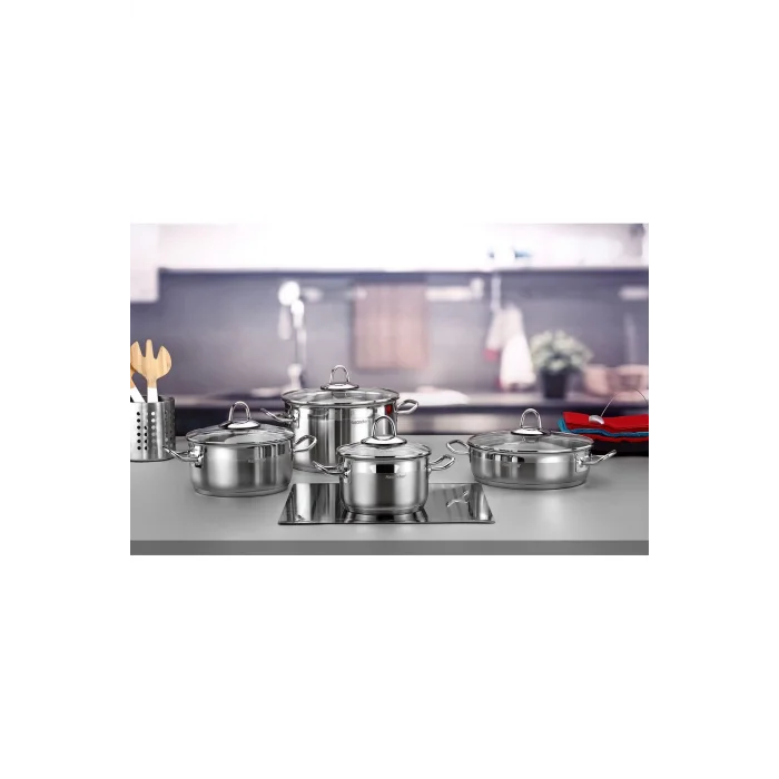 Hascevher Arbel 8 Parça Tencere Seti (16/20/24/24krn.)