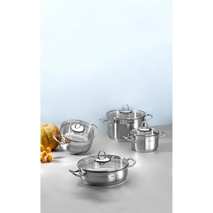 Hascevher Arbel 8 Parça Tencere Seti (16/20/24/24krn.)