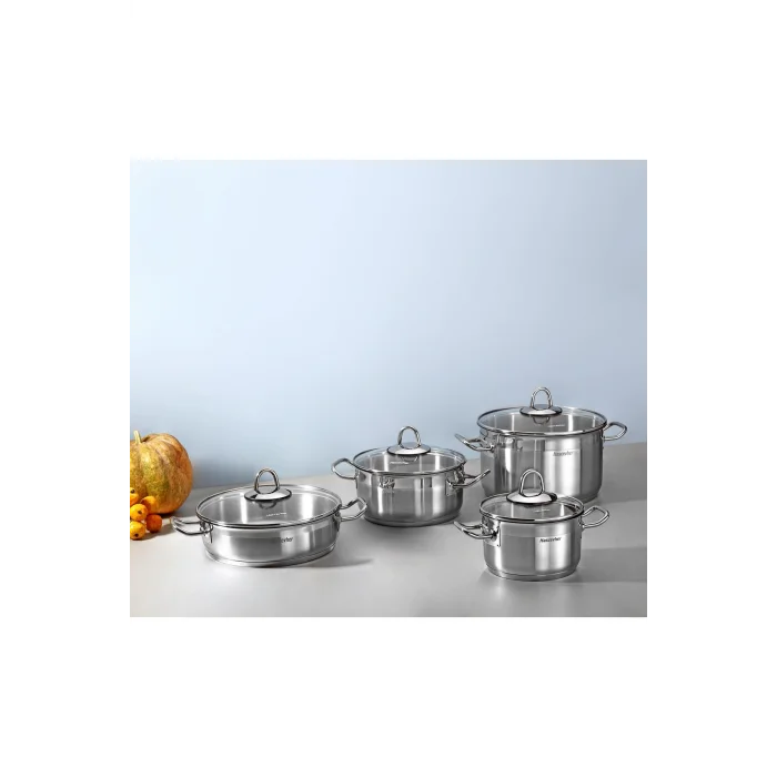 Hascevher Arbel 8 Parça Tencere Seti (16/20/24/24krn.)