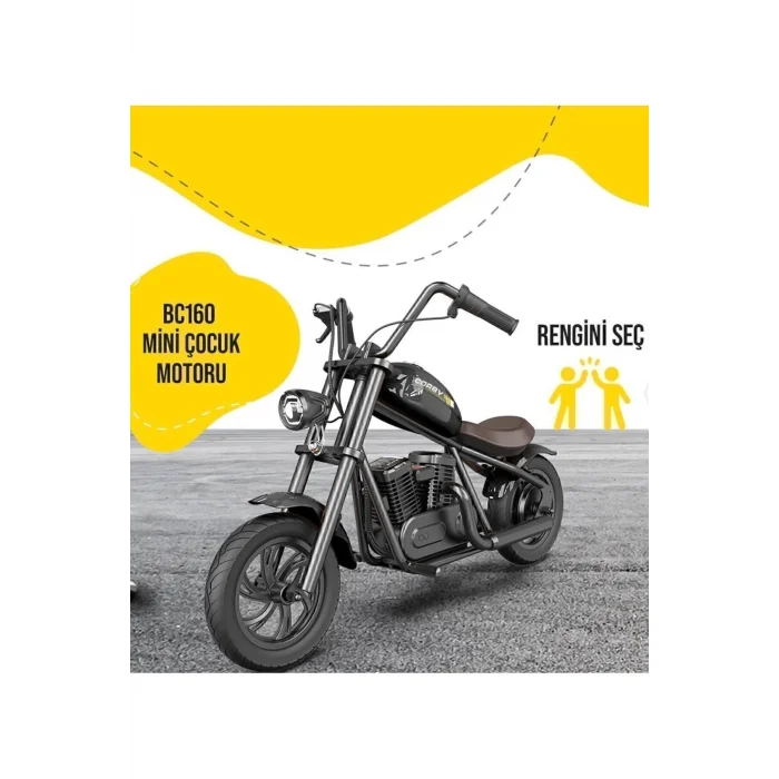 Corby Bc160 Elektrikli Mini Çocuk Motoru Siyah
