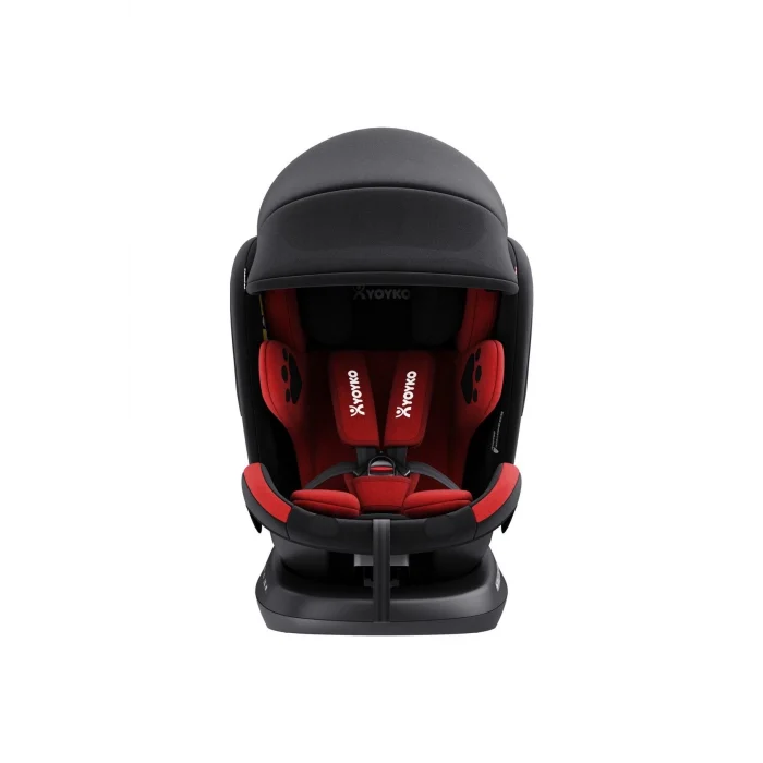 Yoyko Bear 360 ° Dönebilir Yatabilir I-size 0-36 Kg Oto Koltuğu Isofıx/sıp/latch - Kırmızı