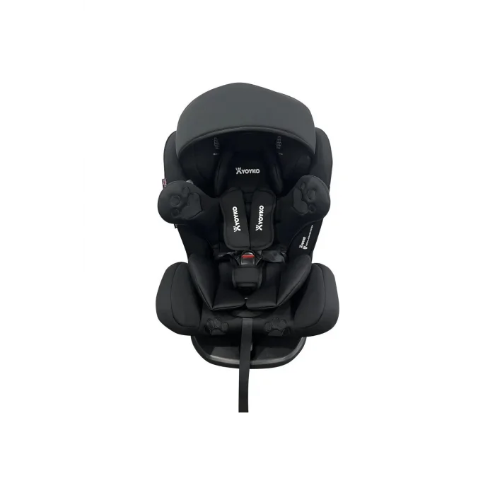 Yoyko Bear 360 ° SİYAH Dönebilir Yatabilir 0-36 Kg Oto Koltuğu ISOFIX/SIP/LATCH
