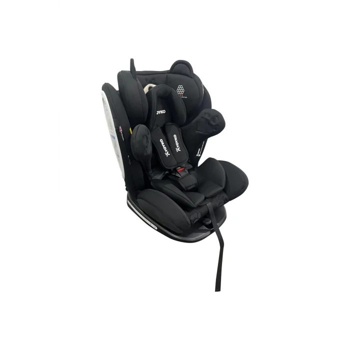 Yoyko Bear 360 ° SİYAH Dönebilir Yatabilir 0-36 Kg Oto Koltuğu ISOFIX/SIP/LATCH