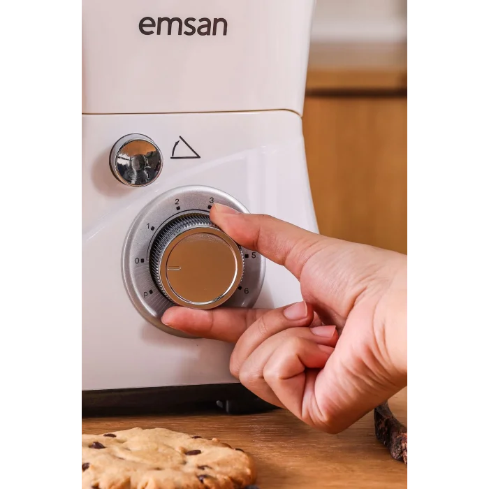 Emsan Bella Gusto Stand Mikser 1300 W 5 l Mutfak Şefi Beyaz