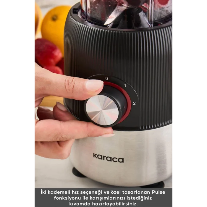 Karaca Blend & Rush Inox Personal Kişisel Smoothie Blender Black