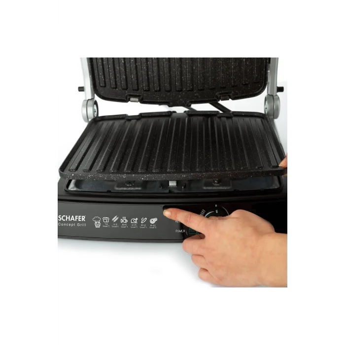 Schafer Concept Grill Tost Makinesi-siyah