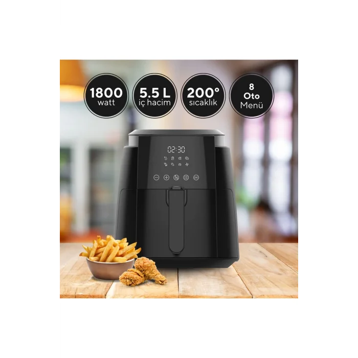Kumtel Digital Fastfryer XL ( Yağsız Fritöz Airfryer ) HAF-02