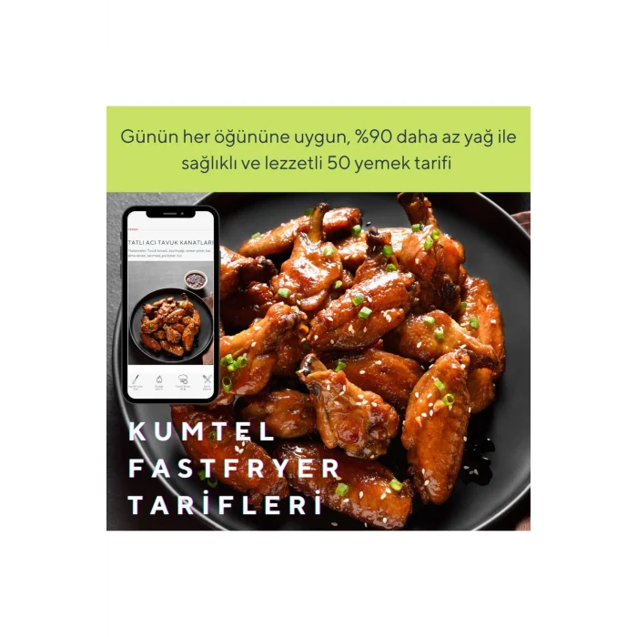 Kumtel Digital Fastfryer XL ( Yağsız Fritöz Airfryer ) HAF-02