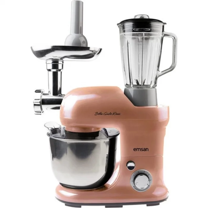 Emsan Bella Gusto Maxi Golden Pink Stand Mikser Mutfak Şefi 1300W 5 Lt