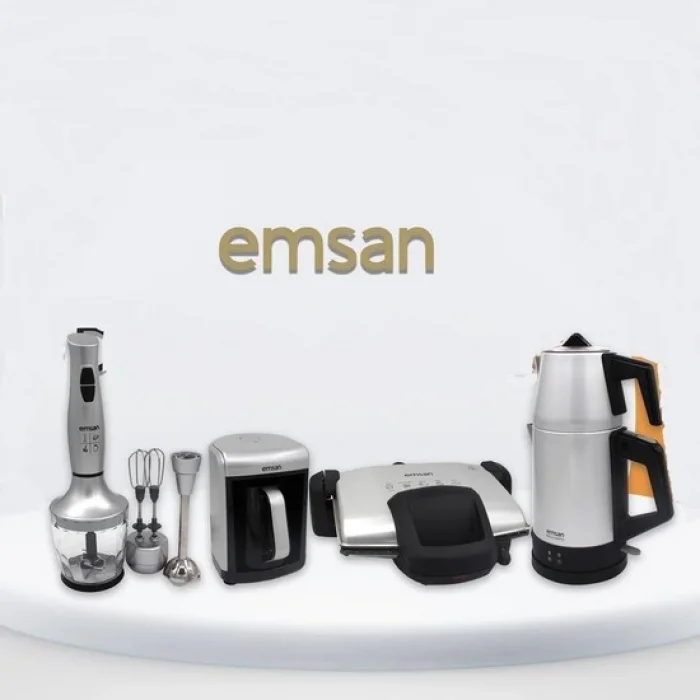 Emsan Silver Elektrikli Çeyiz Seti Siyah 4’lü