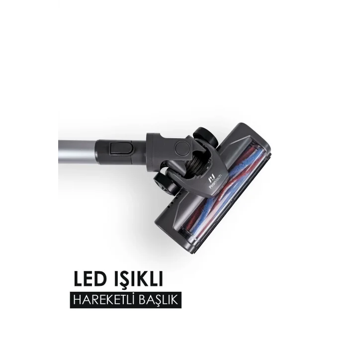 Pirantech ES92 Şarjlı Dikey Kablosuz LED Aydınlatmalı Süpürge