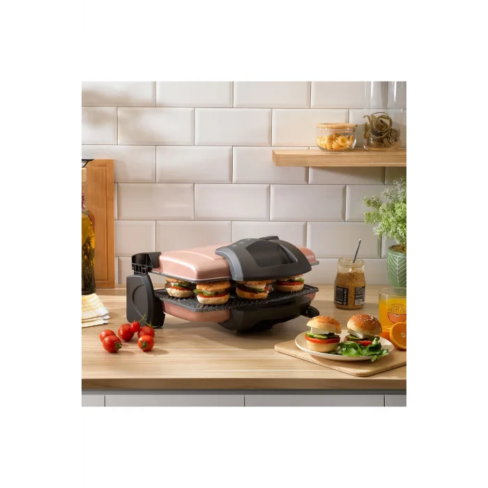 Schafer Grill Chef Tost Makinesi Rosegold