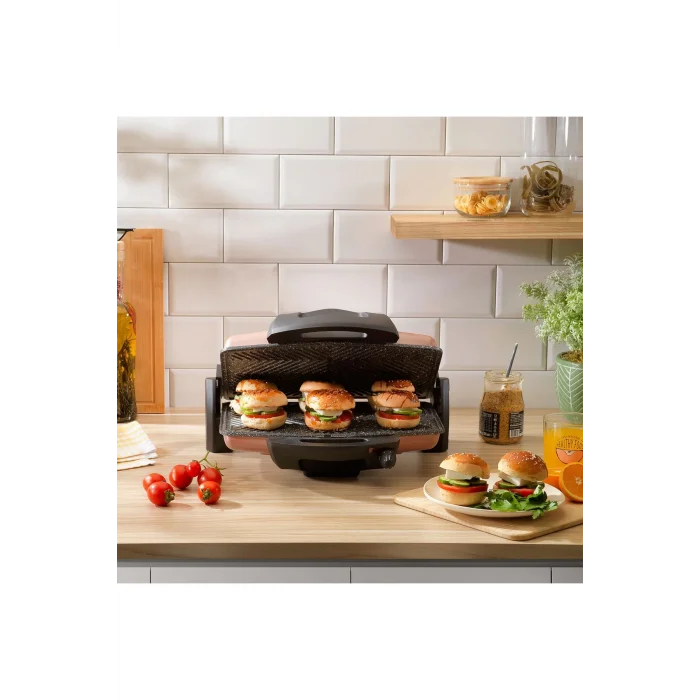 Schafer Grill Chef Tost Makinesi Rosegold