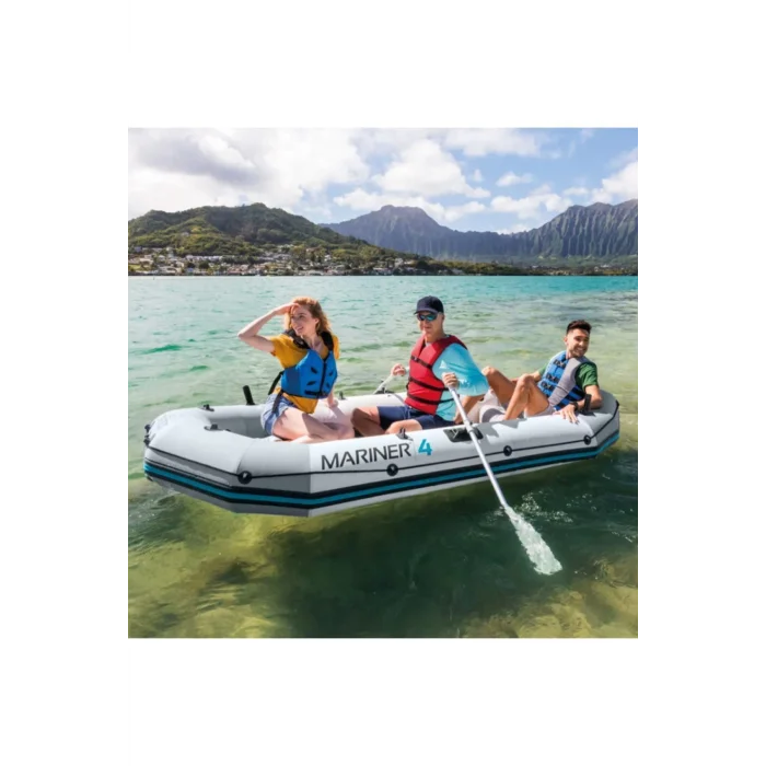 İntex 68376 Mariner 4 Şişme Bot Set 320 Kg 328X145X48cm Kürek-Pompa Set