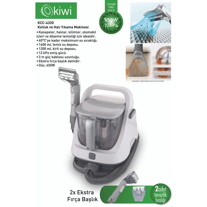Kiwi Koltuk Halı Yıkama Ve Leke Çıkartma Makinesi